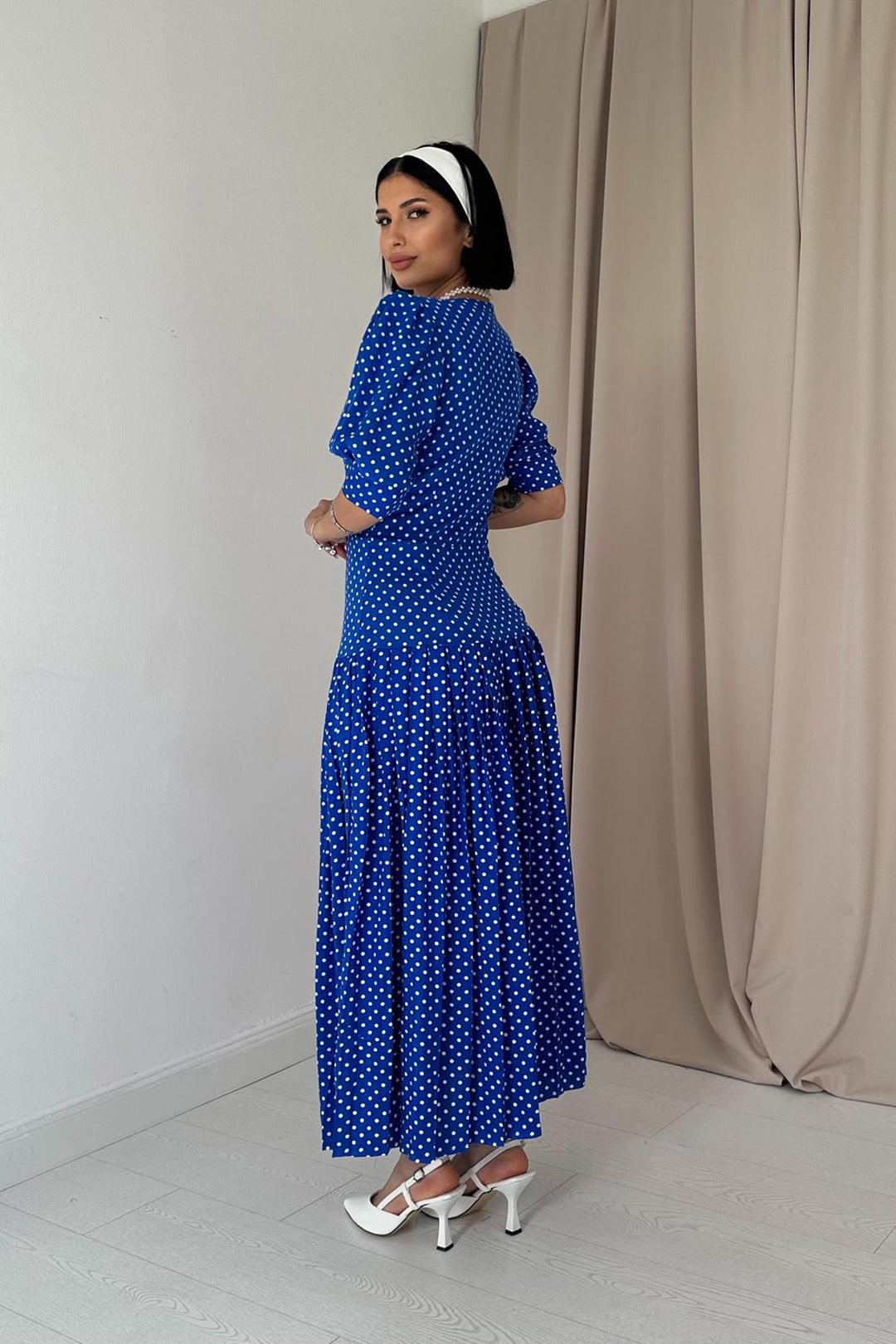 ELS Neck Detailed Dress - Saks - Lugo