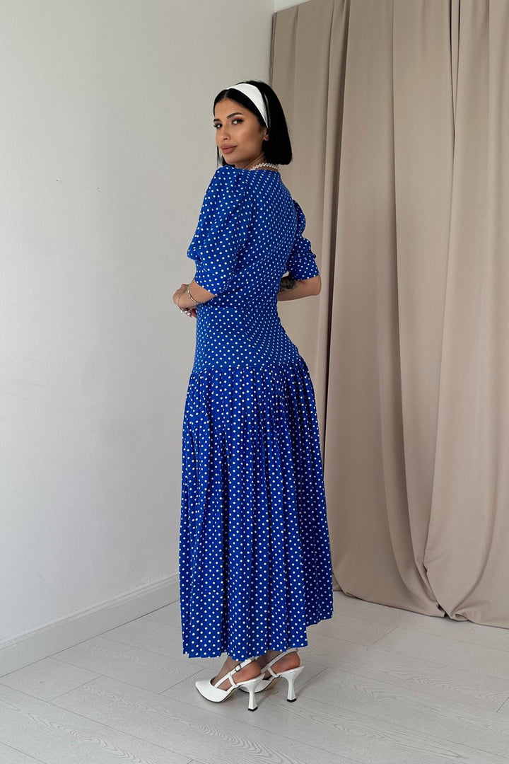 ELS Neck Detailed Dress - Saks - Lugo