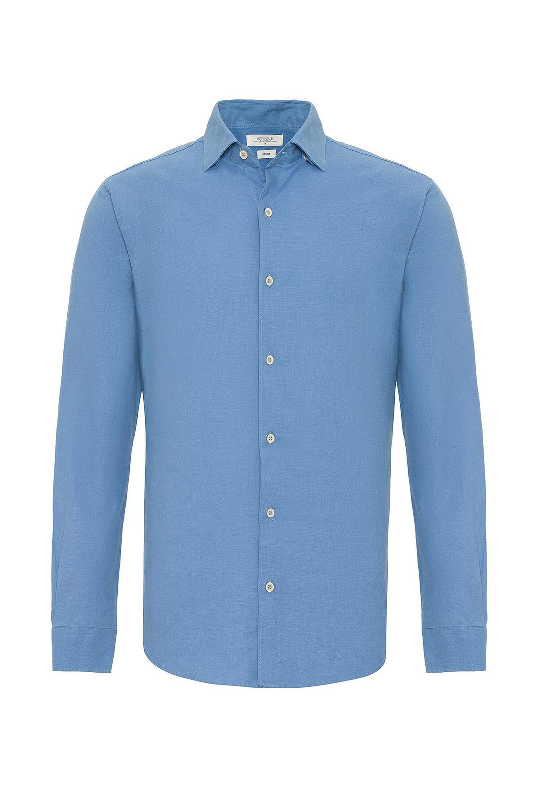 ANT Collar Button Detailed 100% Linen Men's Shirt - Lincoln