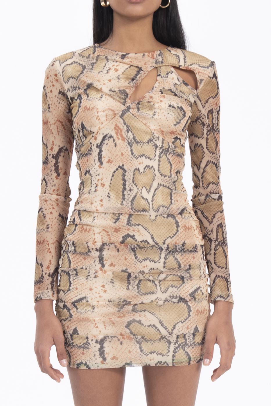 BSL Women Cut out collar mini dress - Socorro