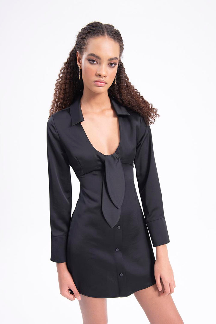 BSL Women Collar detailed mini dress - Ílion