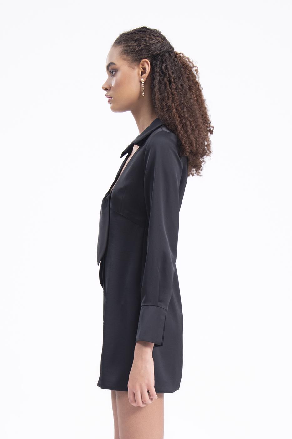 BSL Women Collar detailed mini dress - Ílion