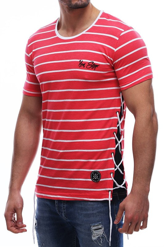 MDX Side Lace Red T-shirt 2567 - Stonecrest