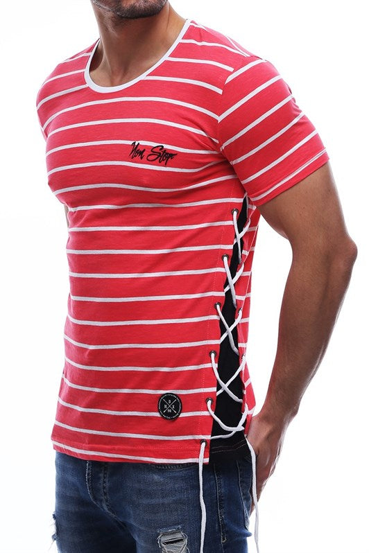MDX Side Lace Red T-shirt 2567 - Stonecrest