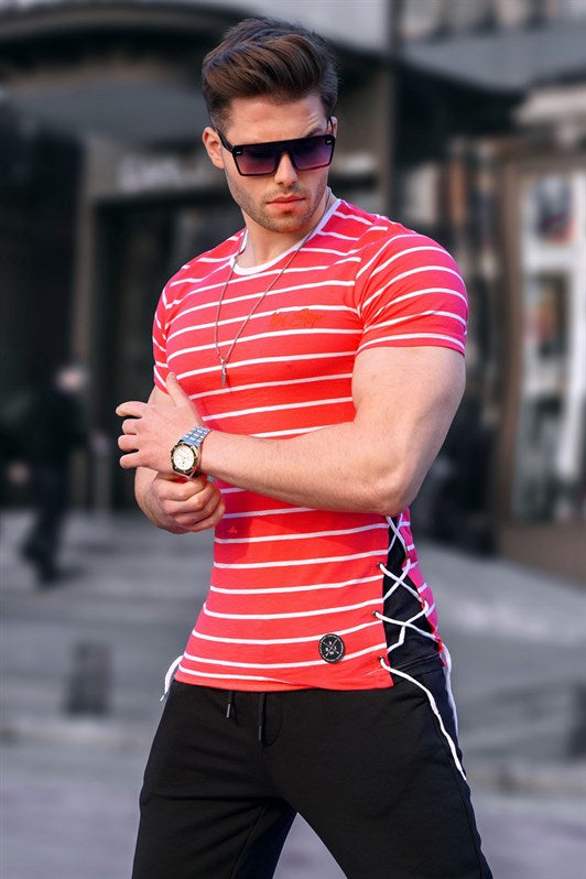 MDX Side Lace Red T-shirt 2567 - Stonecrest