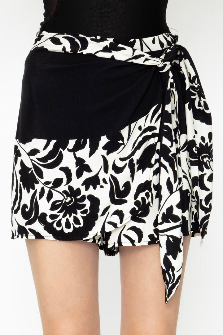 BSL Women Side Tie Mini Skirt - Bünde