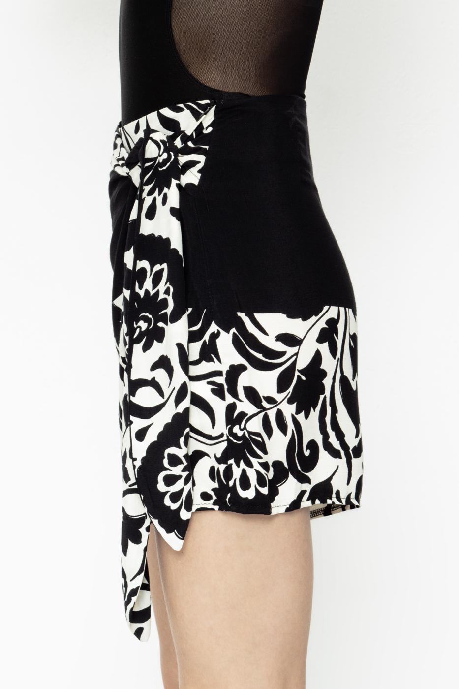 BSL Women Side Tie Mini Skirt - Bünde