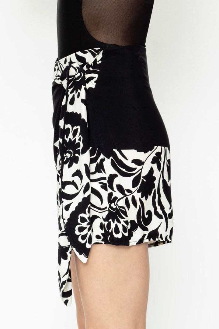 BSL Women Side Tie Mini Skirt - Bünde