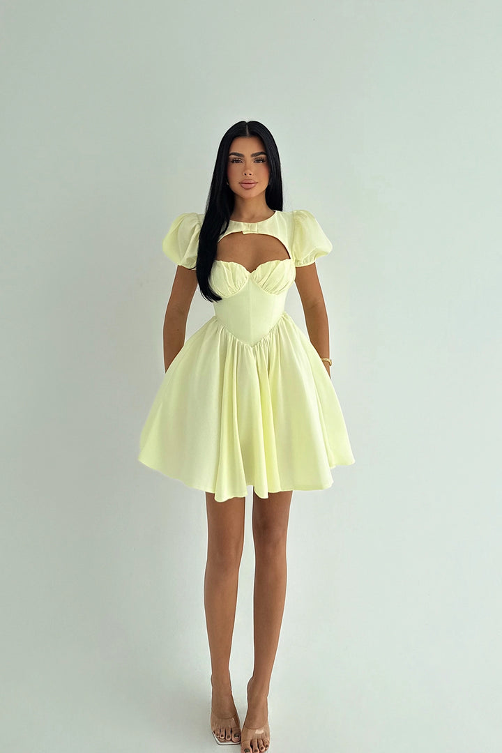 EYY Women Yellow Mollie Mini Dress - Athens