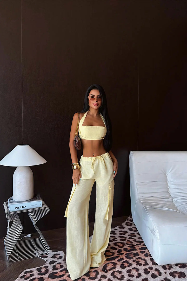 EYY Women Yellow Pants Set - Saltillo