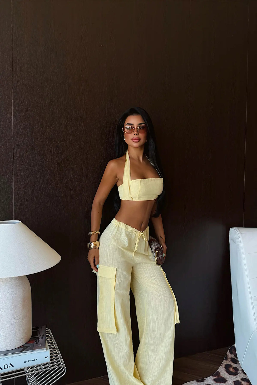 EYY Women Yellow Pants Set - Saltillo