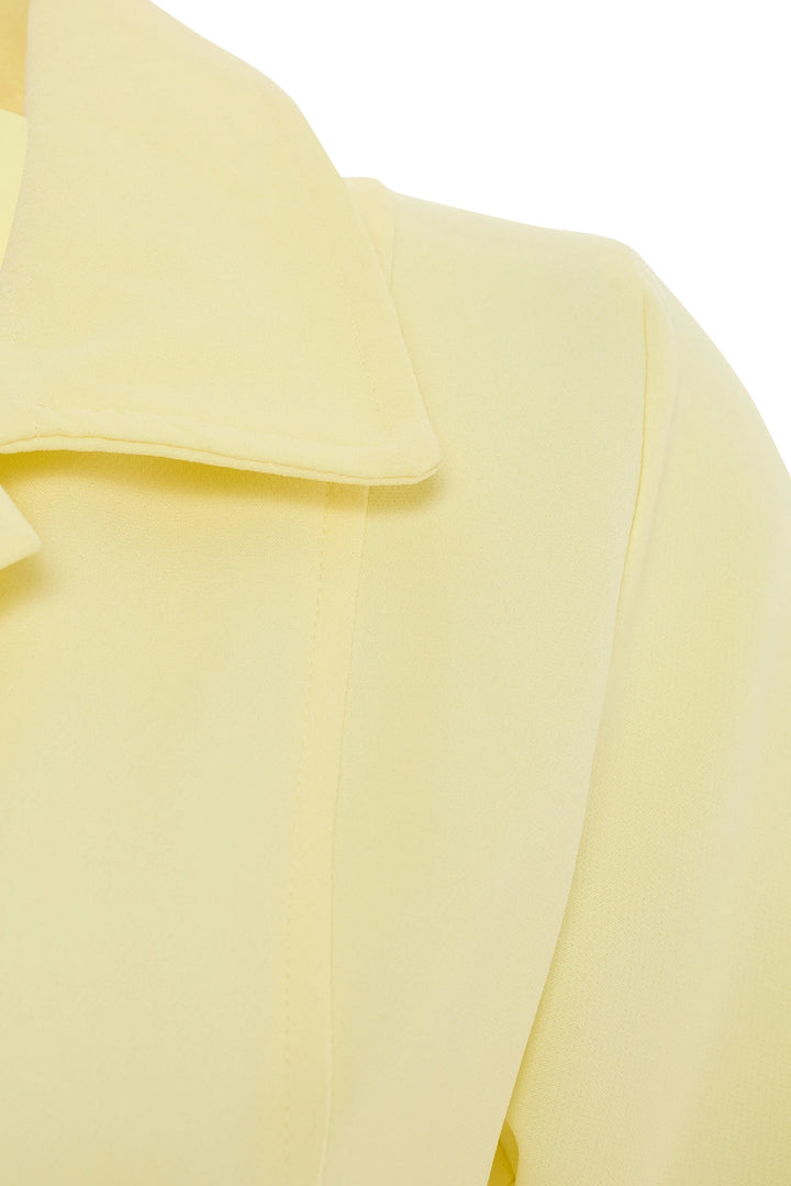 EYY Women Yellow Shirt Collar Dress - Mishawaka