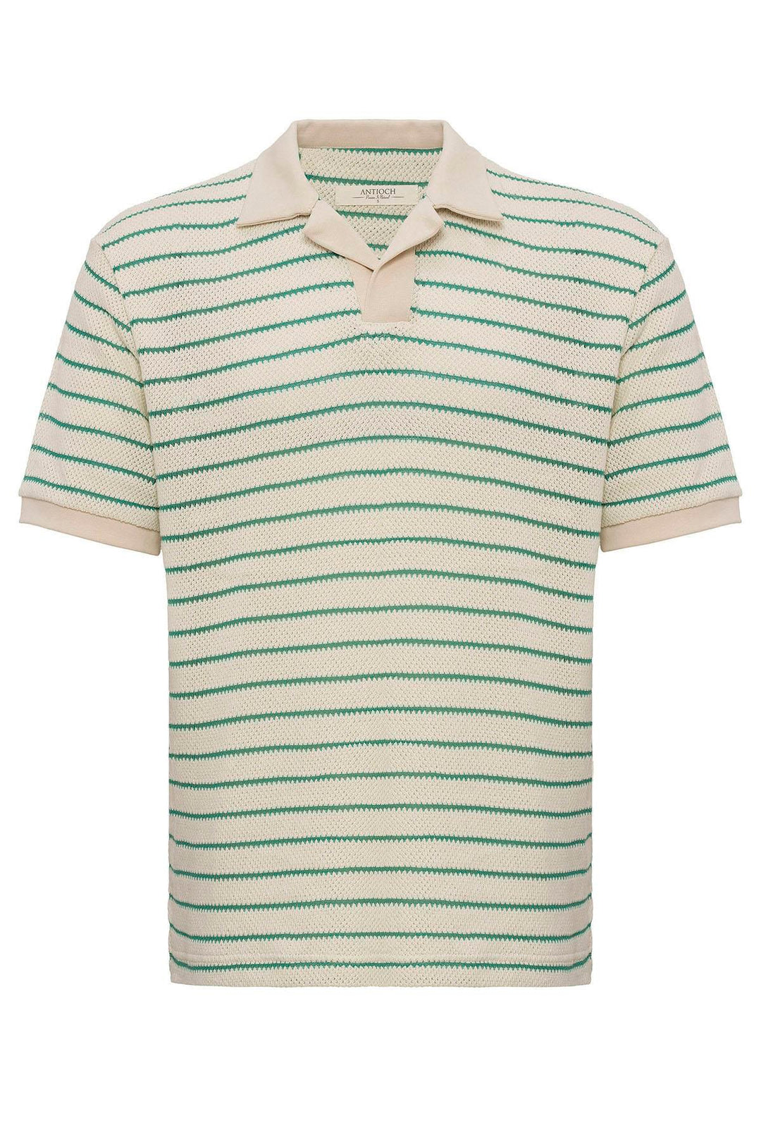 ANT Antioch Green Apache Striped Knitted Men's T-Shirt - Ormond Beach