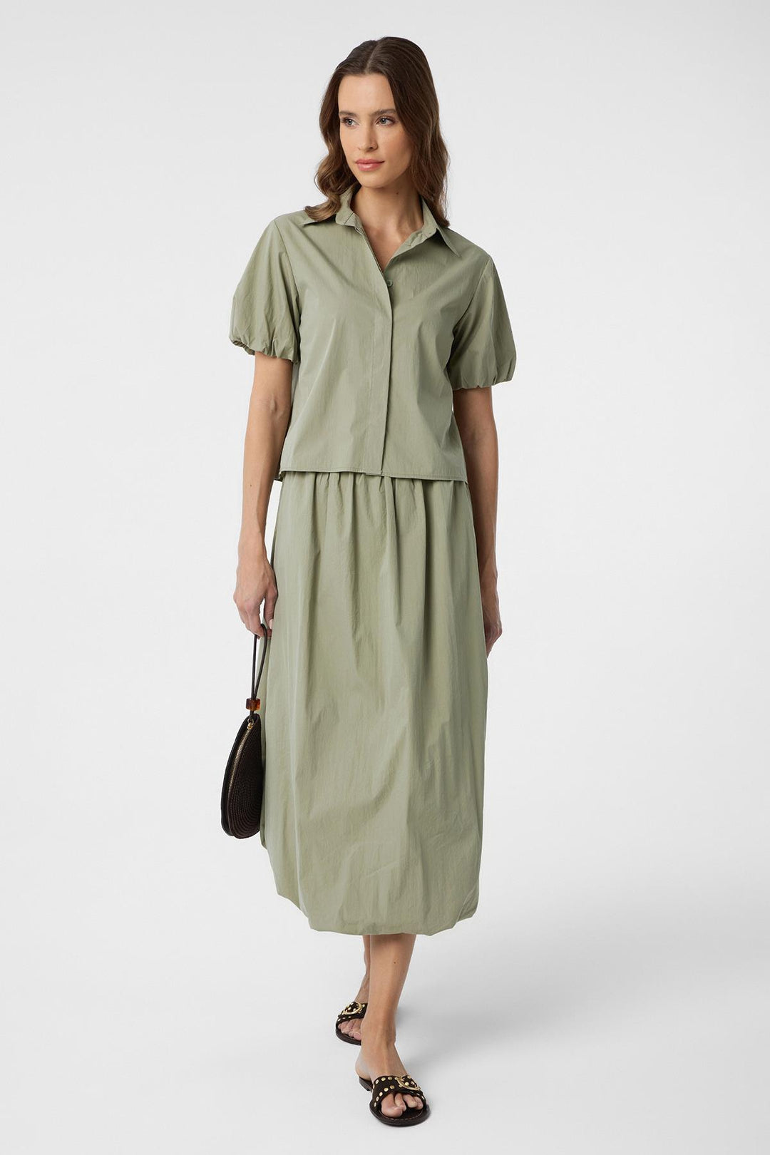 ANT Antioch Green Balloon Sleeve Women's Shirt - Leesburg