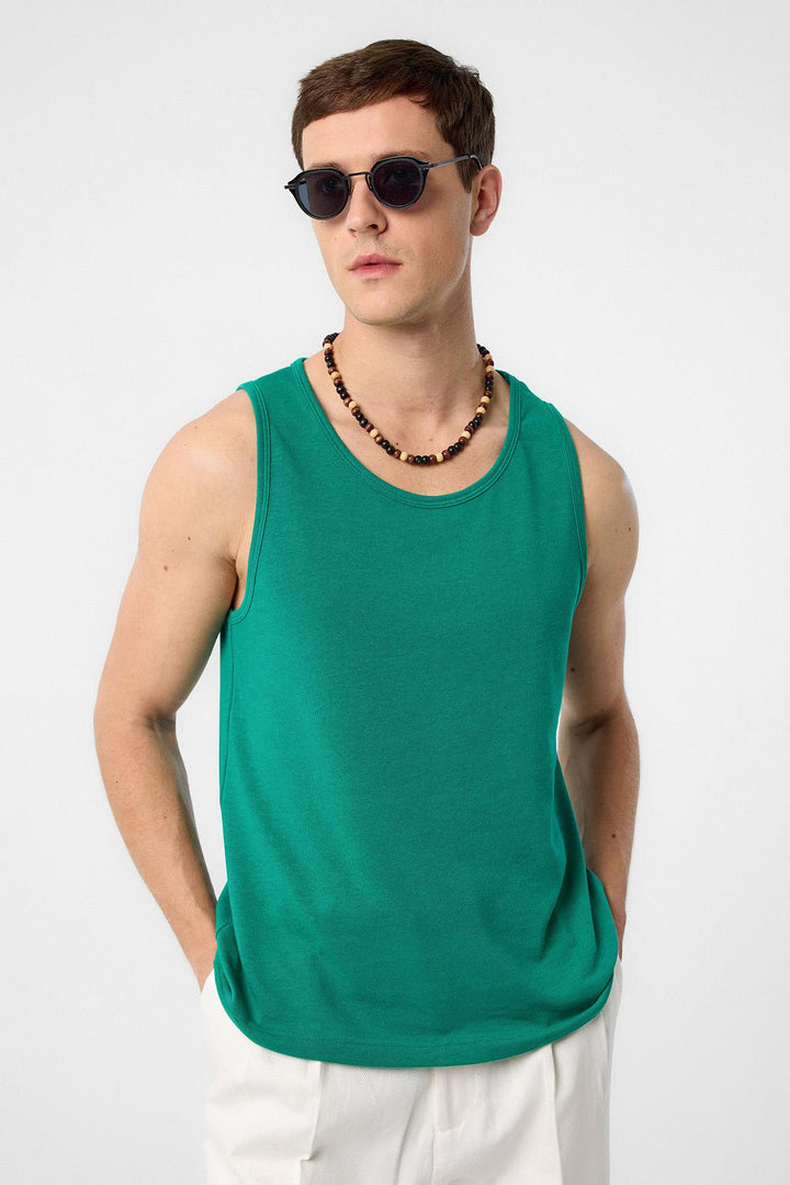 ANT Antioch Green Basic Men's Tank Top - Stevenage