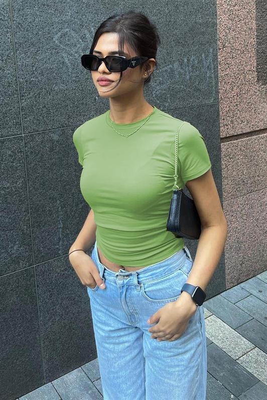 MDX Green Bicycle Collar Basic Women's T-Shirt MG1725 - Waco