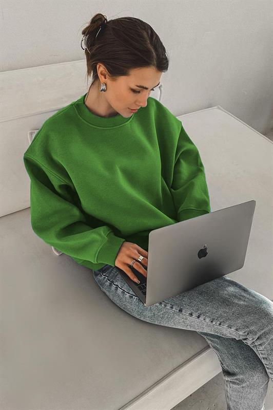 MDX Green Bicycle Collar Basic Sweatshirt MG1559 - Capannori