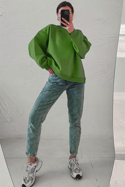 MDX Green Bicycle Collar Basic Sweatshirt MG1559 - Capannori
