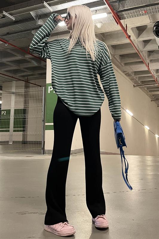 MDX Green Striped Sweatshirt MG980 - Mascouche
