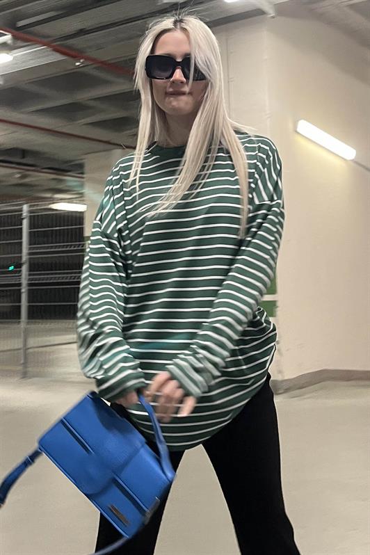 MDX Green Striped Sweatshirt MG980 - Mascouche