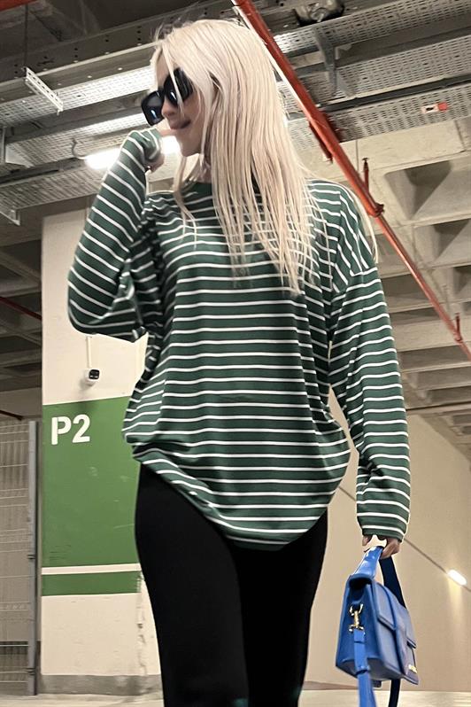 MDX Green Striped Sweatshirt MG980 - Mascouche