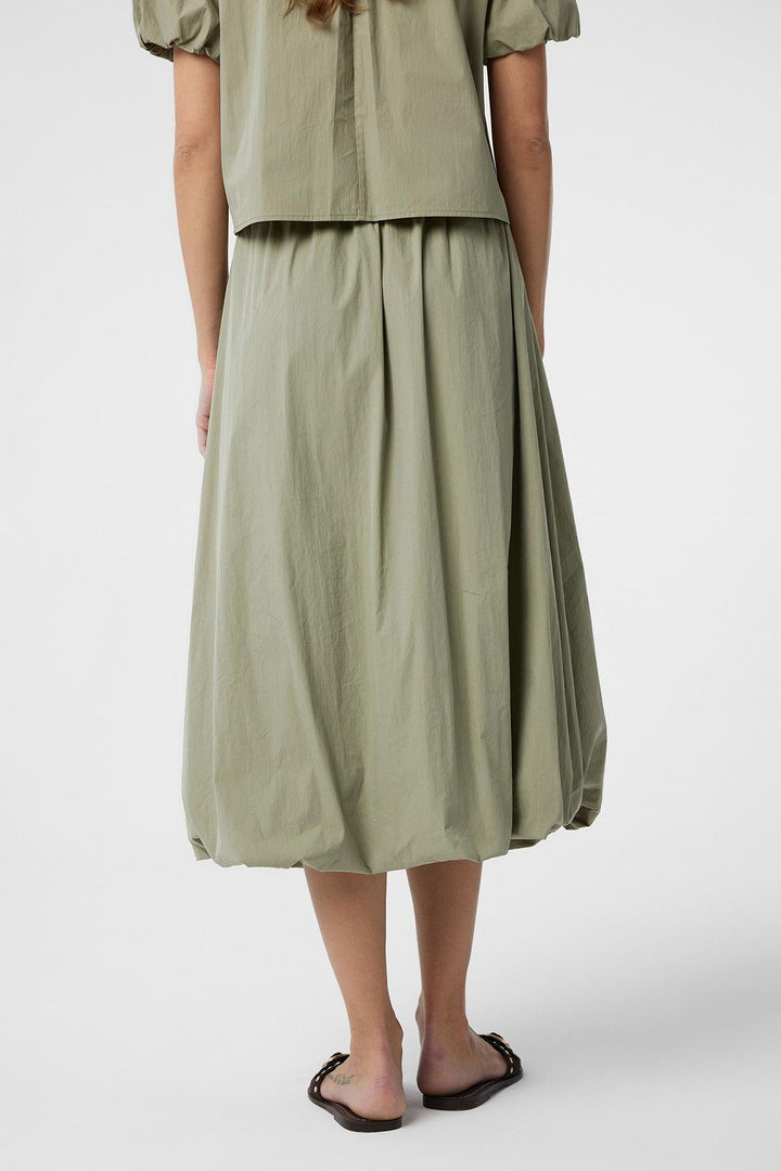ANT Antioch Green Women Balloon Midi Skirt - Villaflores