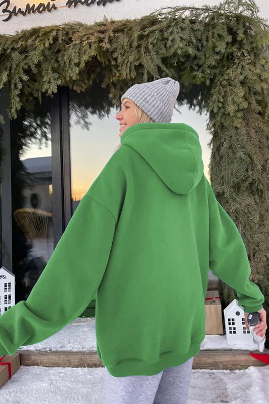 MDX Green Hooded Oversized Sweatshirt MG1566 - Sittard