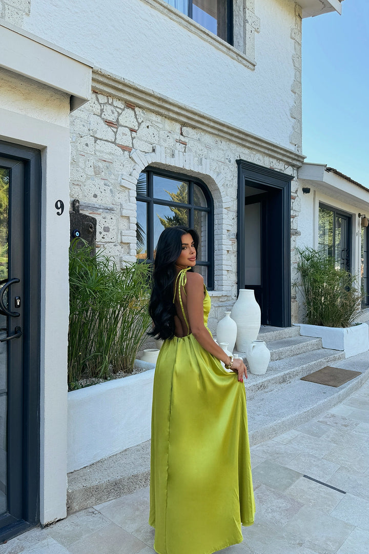 EYY Women GREEN ANAIS BACKLESS DRESS - Sanlúcar de Barrameda