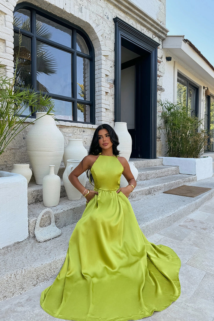 EYY Women GREEN ANAIS BACKLESS DRESS - Sanlúcar de Barrameda