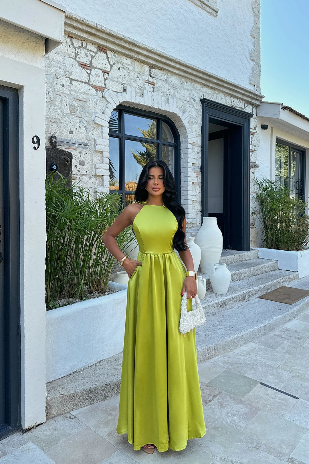 EYY Women GREEN ANAIS BACKLESS DRESS - Sanlúcar de Barrameda