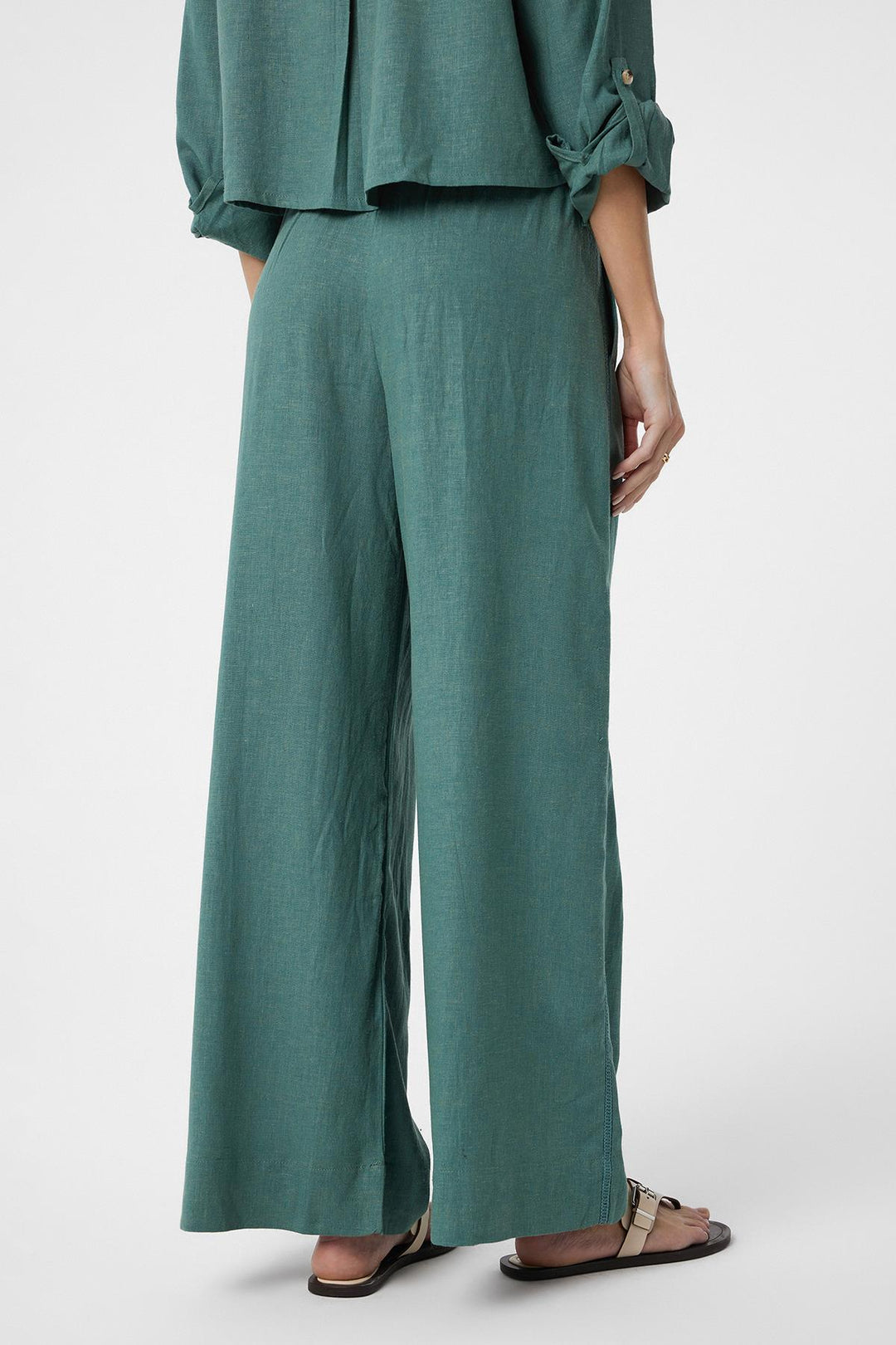 ANT Antioch Green Stripe Detailed Women's Pants - Lloret de Mar
