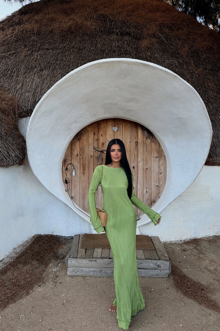 فستان ميريلا بيليسيلي طويل أخضر للنساء من EYY - نورث ريتشلاند هيلز