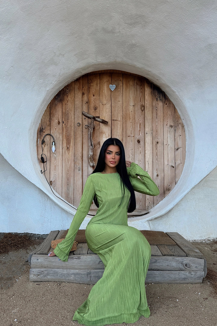 فستان ميريلا بيليسيلي طويل أخضر للنساء من EYY - نورث ريتشلاند هيلز