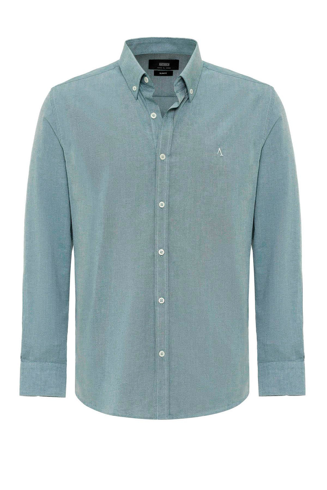 ANT Antioch Yeşil Yaka Düğmeli Slim Fit Erkek Gömlek - Langford Station