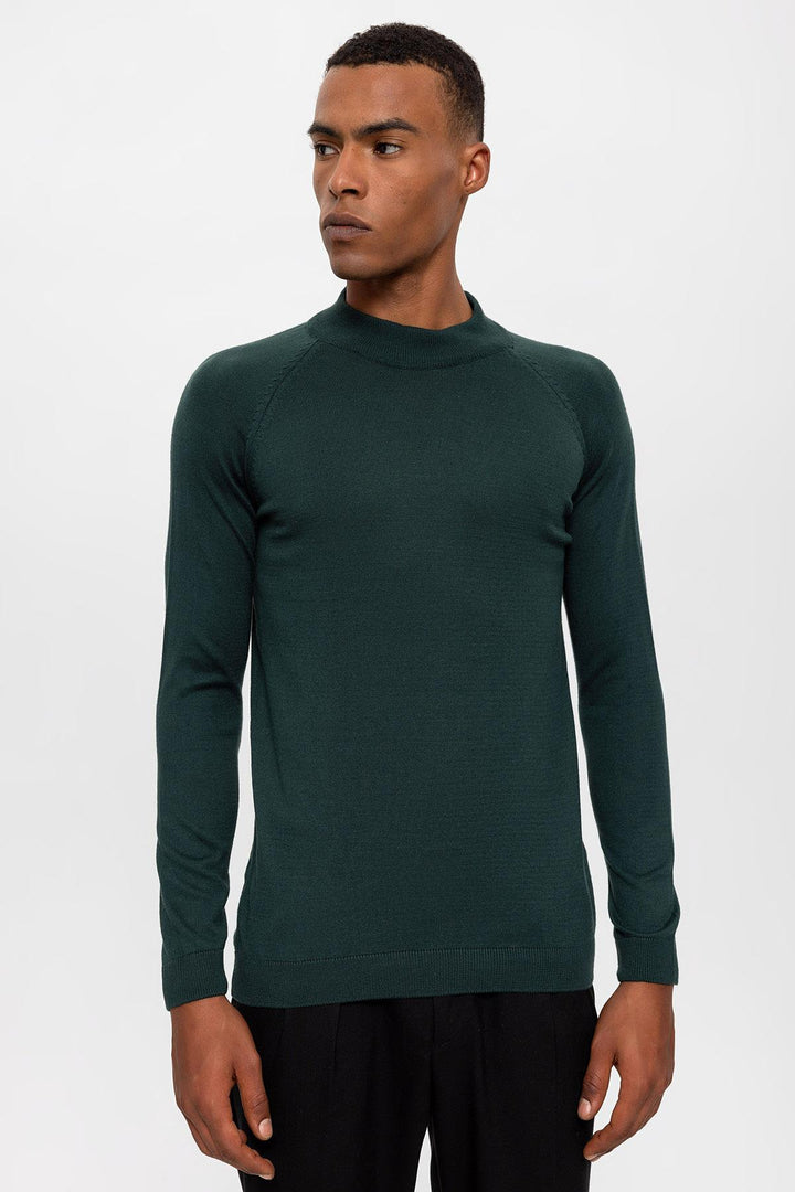 ANT Antioch Green Half-Zip Men's Sweater - Lewisville