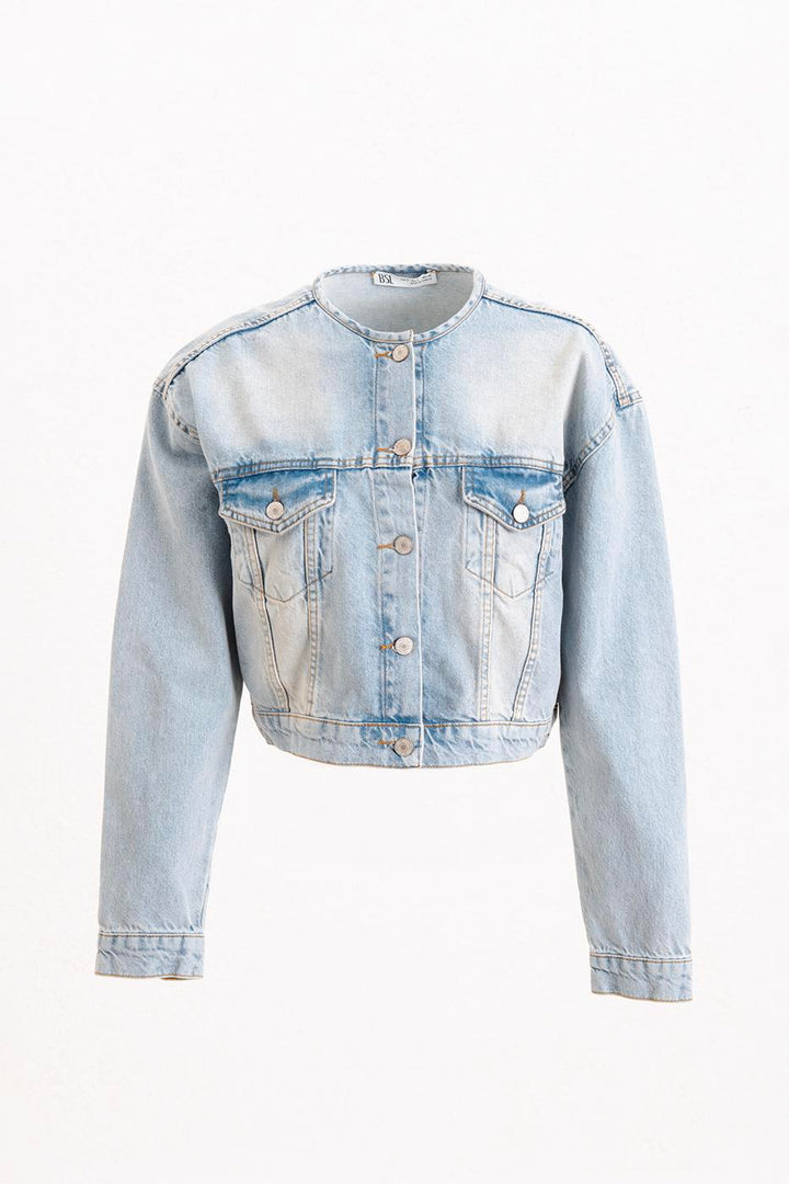 BSL Women Wash Effect Denim Coat - Culiacán