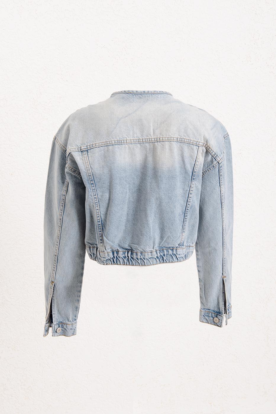BSL Women Wash Effect Denim Coat - Culiacán