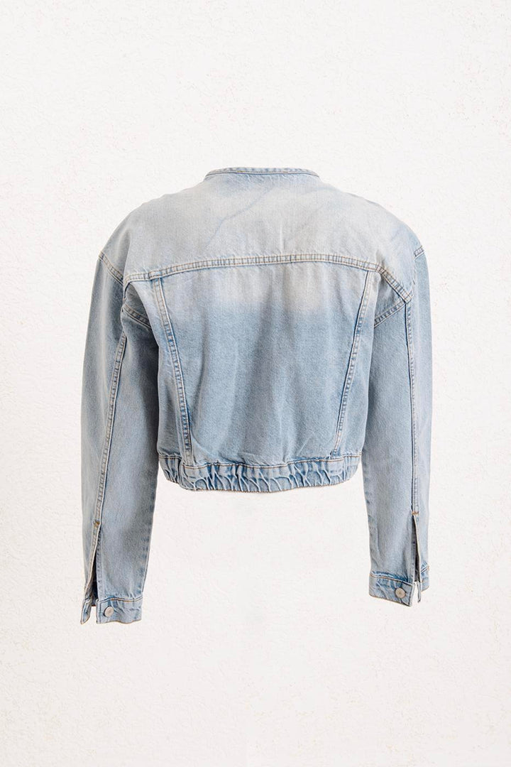 BSL Women Wash Effect Denim Coat - Culiacán