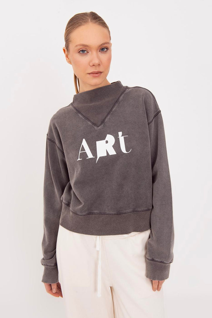 BSL Women Washable Printed Sweatshirt - Pasadena