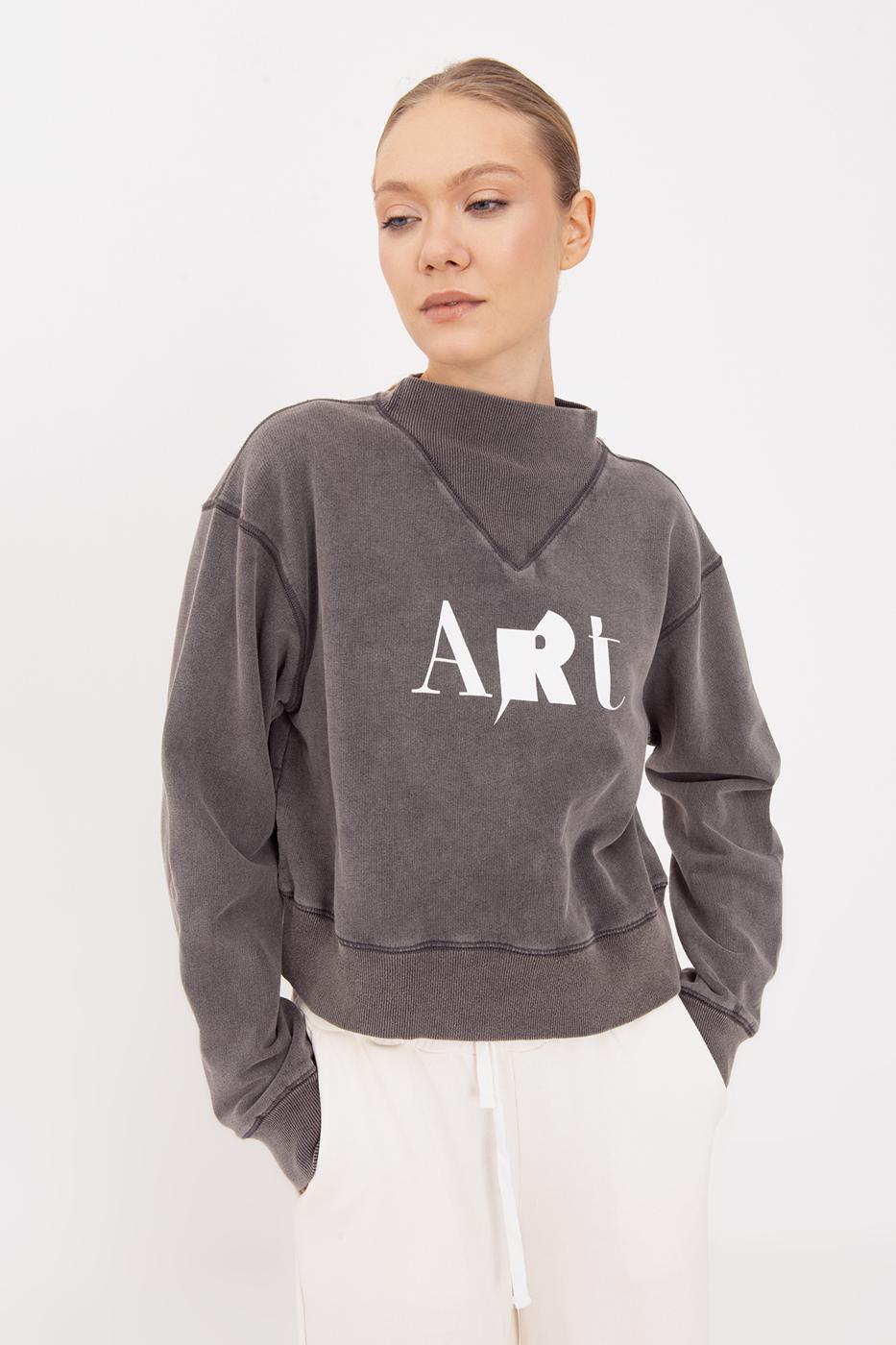 BSL Women Washable Printed Sweatshirt - Pasadena