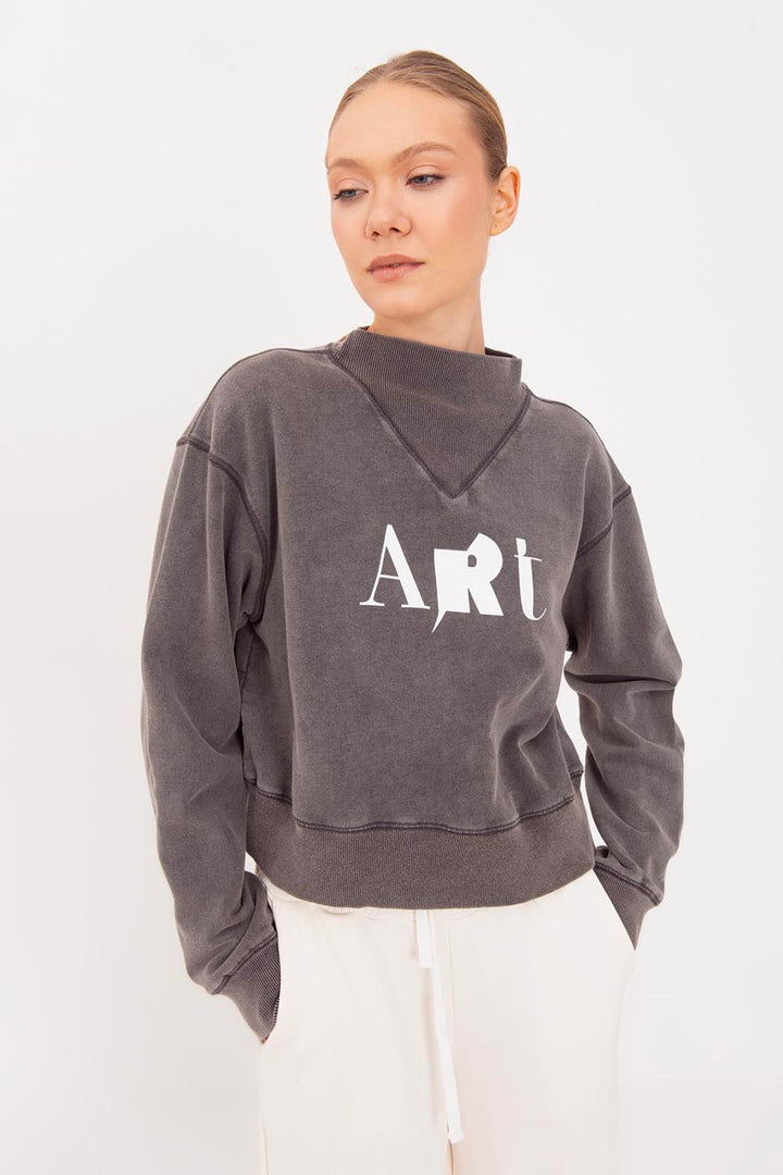 BSL Women Washable Printed Sweatshirt - Pasadena