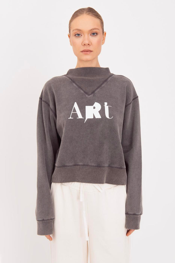 BSL Women Washable Printed Sweatshirt - Pasadena