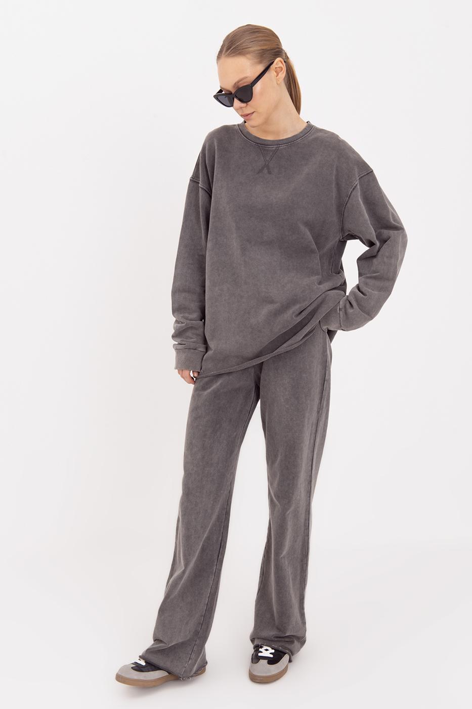 BSL Women Washed Straight Cut Trousers - Edmond