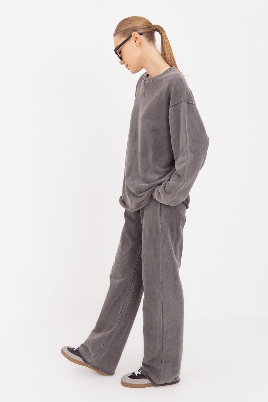 BSL Women Washed Straight Cut Trousers - Edmond