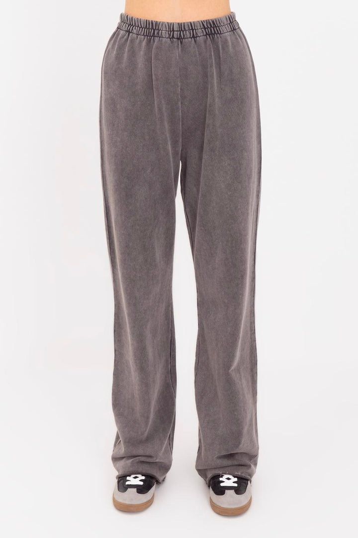 BSL Women Washed Straight Cut Trousers - Edmond