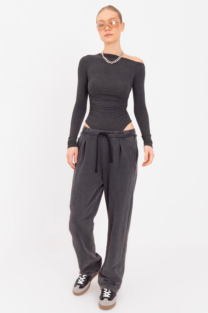 BSL Women Washed Pleat Detailed Trousers - Baranavichy