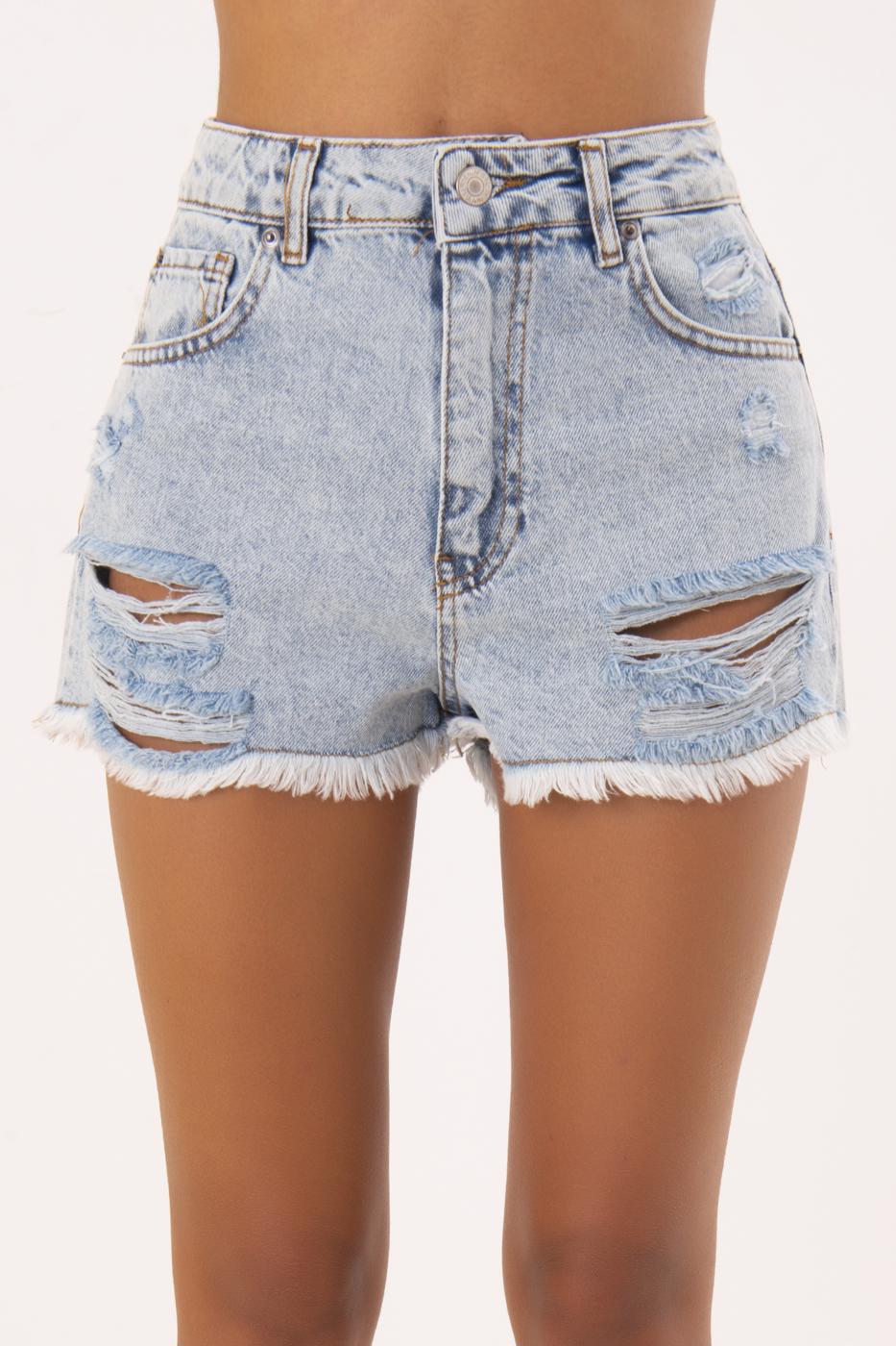 BSL Women Fray Denim Short Short - South Miami Heights