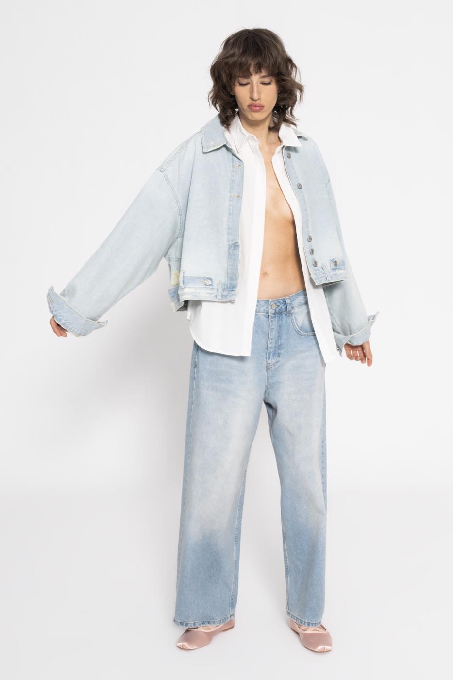 BSL Women Fray Denim Coat - Yakima