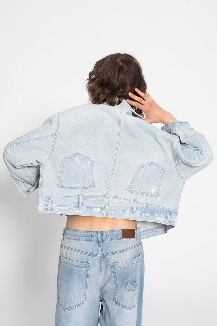 BSL Women Fray Denim Coat - Yakima