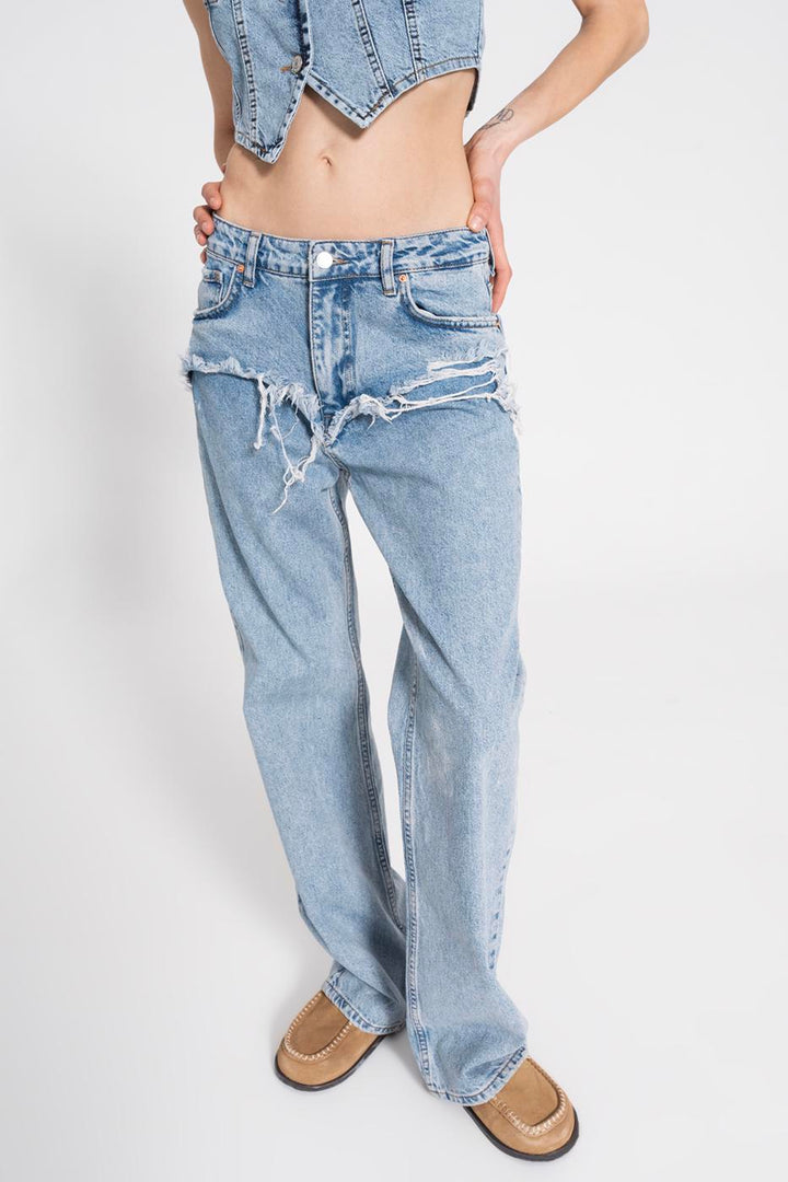 BSL Women Fray Denim Pants - Ivry-sur-Seine